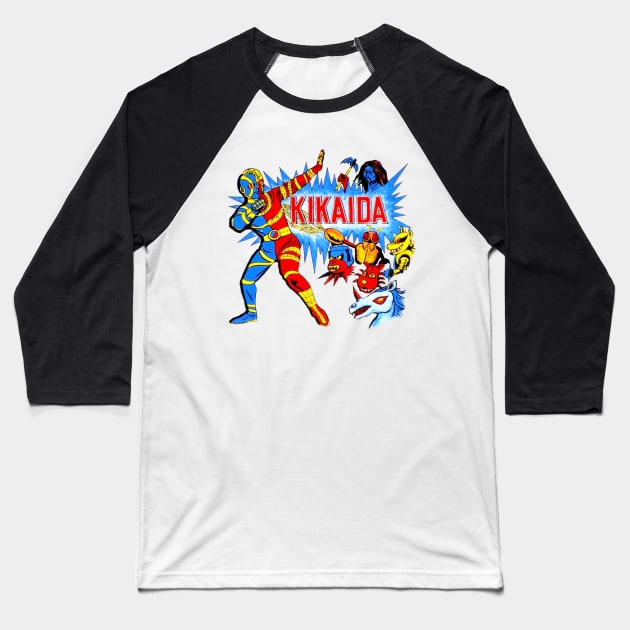 Kikaida Android Kikaider Vintage Baseball T-Shirt by Pop Fan Shop